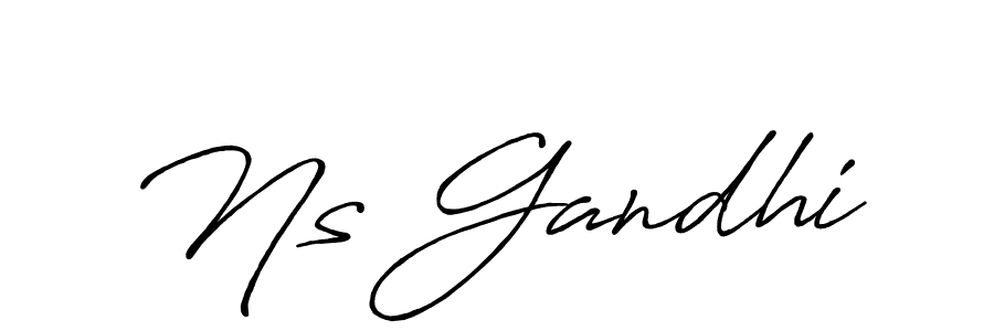 Also we have Ns Gandhi name is the best signature style. Create professional handwritten signature collection using Antro_Vectra_Bolder autograph style. Ns Gandhi signature style 7 images and pictures png