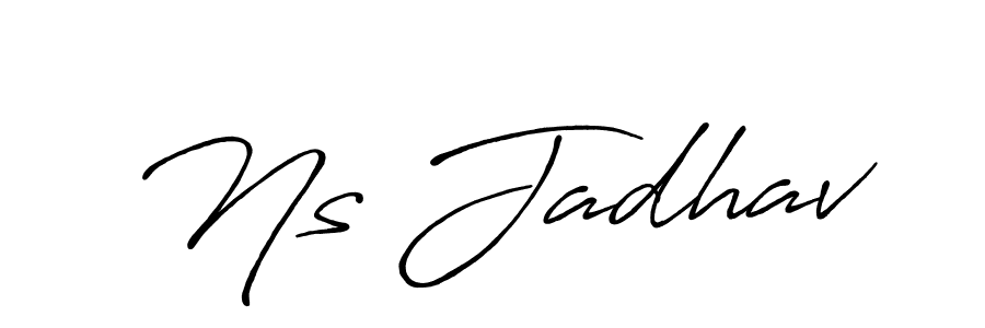 It looks lik you need a new signature style for name Ns Jadhav. Design unique handwritten (Antro_Vectra_Bolder) signature with our free signature maker in just a few clicks. Ns Jadhav signature style 7 images and pictures png
