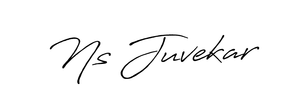 Ns Juvekar stylish signature style. Best Handwritten Sign (Antro_Vectra_Bolder) for my name. Handwritten Signature Collection Ideas for my name Ns Juvekar. Ns Juvekar signature style 7 images and pictures png
