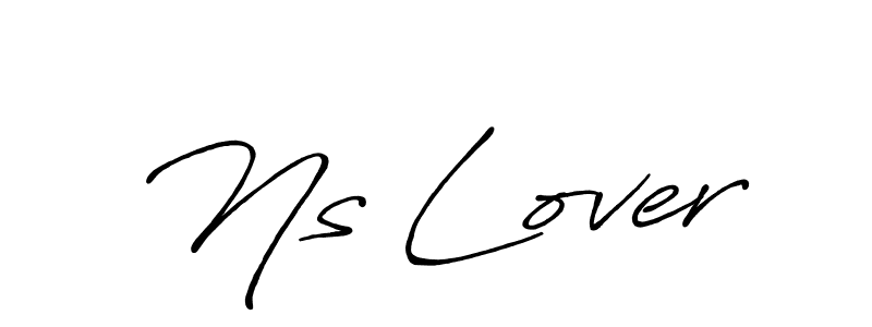 How to make Ns Lover signature? Antro_Vectra_Bolder is a professional autograph style. Create handwritten signature for Ns Lover name. Ns Lover signature style 7 images and pictures png