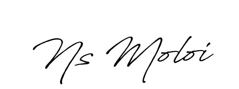 It looks lik you need a new signature style for name Ns Moloi. Design unique handwritten (Antro_Vectra_Bolder) signature with our free signature maker in just a few clicks. Ns Moloi signature style 7 images and pictures png