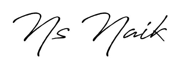 This is the best signature style for the Ns Naik name. Also you like these signature font (Antro_Vectra_Bolder). Mix name signature. Ns Naik signature style 7 images and pictures png