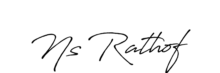 It looks lik you need a new signature style for name Ns Rathof. Design unique handwritten (Antro_Vectra_Bolder) signature with our free signature maker in just a few clicks. Ns Rathof signature style 7 images and pictures png