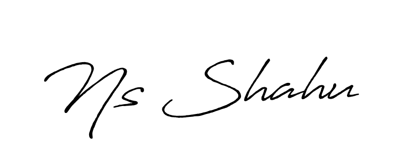 Create a beautiful signature design for name Ns Shahu. With this signature (Antro_Vectra_Bolder) fonts, you can make a handwritten signature for free. Ns Shahu signature style 7 images and pictures png