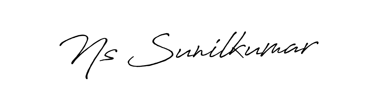 Ns Sunilkumar stylish signature style. Best Handwritten Sign (Antro_Vectra_Bolder) for my name. Handwritten Signature Collection Ideas for my name Ns Sunilkumar. Ns Sunilkumar signature style 7 images and pictures png
