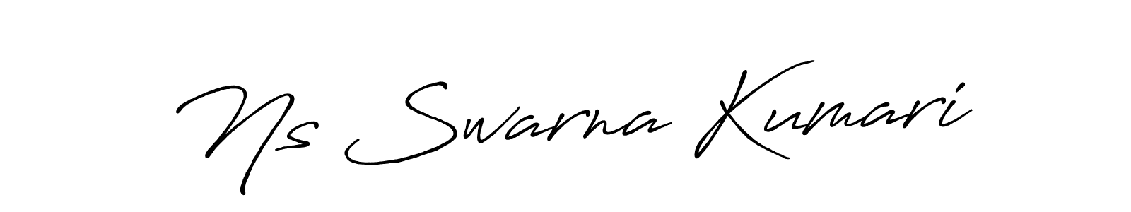 Also You can easily find your signature by using the search form. We will create Ns Swarna Kumari name handwritten signature images for you free of cost using Antro_Vectra_Bolder sign style. Ns Swarna Kumari signature style 7 images and pictures png