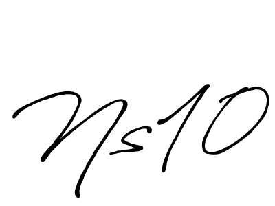 You should practise on your own different ways (Antro_Vectra_Bolder) to write your name (Ns10) in signature. don't let someone else do it for you. Ns10 signature style 7 images and pictures png