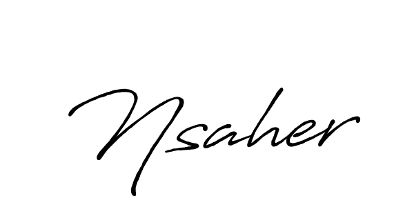 Once you've used our free online signature maker to create your best signature Antro_Vectra_Bolder style, it's time to enjoy all of the benefits that Nsaher name signing documents. Nsaher signature style 7 images and pictures png