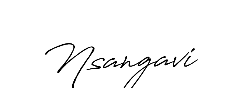 Design your own signature with our free online signature maker. With this signature software, you can create a handwritten (Antro_Vectra_Bolder) signature for name Nsangavi. Nsangavi signature style 7 images and pictures png