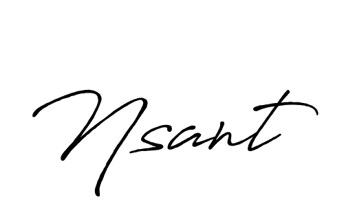 Here are the top 10 professional signature styles for the name Nsant. These are the best autograph styles you can use for your name. Nsant signature style 7 images and pictures png