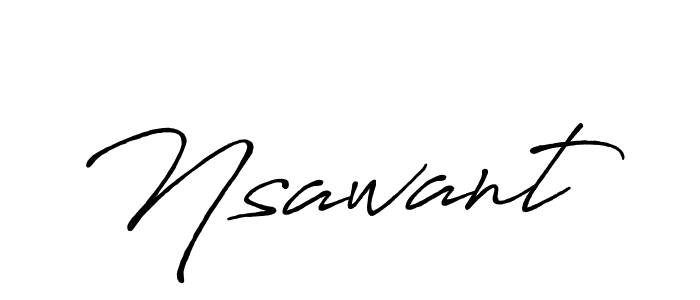 It looks lik you need a new signature style for name Nsawant. Design unique handwritten (Antro_Vectra_Bolder) signature with our free signature maker in just a few clicks. Nsawant signature style 7 images and pictures png