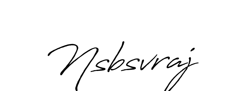 Also we have Nsbsvraj name is the best signature style. Create professional handwritten signature collection using Antro_Vectra_Bolder autograph style. Nsbsvraj signature style 7 images and pictures png