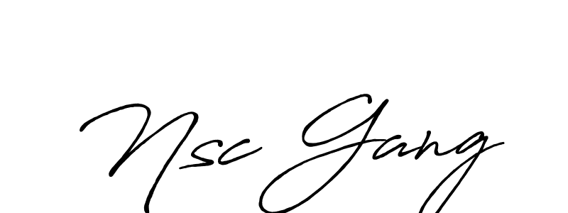 You should practise on your own different ways (Antro_Vectra_Bolder) to write your name (Nsc Gang) in signature. don't let someone else do it for you. Nsc Gang signature style 7 images and pictures png