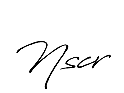 Use a signature maker to create a handwritten signature online. With this signature software, you can design (Antro_Vectra_Bolder) your own signature for name Nscr. Nscr signature style 7 images and pictures png