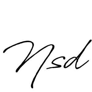 Make a beautiful signature design for name Nsd. Use this online signature maker to create a handwritten signature for free. Nsd signature style 7 images and pictures png