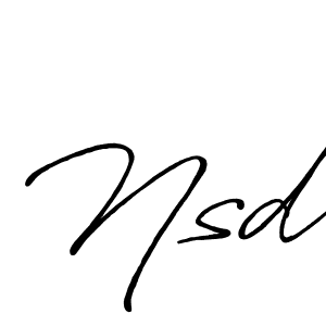 You should practise on your own different ways (Antro_Vectra_Bolder) to write your name (Nsd) in signature. don't let someone else do it for you. Nsd signature style 7 images and pictures png