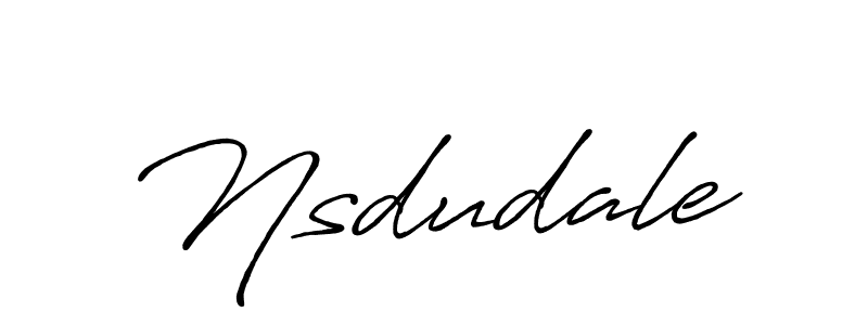 Create a beautiful signature design for name Nsdudale. With this signature (Antro_Vectra_Bolder) fonts, you can make a handwritten signature for free. Nsdudale signature style 7 images and pictures png