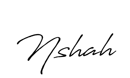 You should practise on your own different ways (Antro_Vectra_Bolder) to write your name (Nshah) in signature. don't let someone else do it for you. Nshah signature style 7 images and pictures png