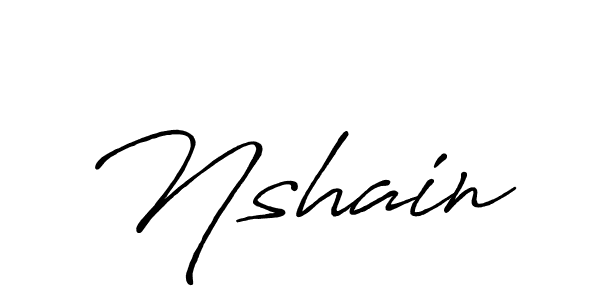 if you are searching for the best signature style for your name Nshain. so please give up your signature search. here we have designed multiple signature styles  using Antro_Vectra_Bolder. Nshain signature style 7 images and pictures png