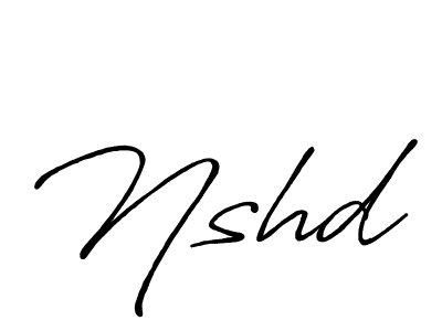 Also we have Nshd name is the best signature style. Create professional handwritten signature collection using Antro_Vectra_Bolder autograph style. Nshd signature style 7 images and pictures png