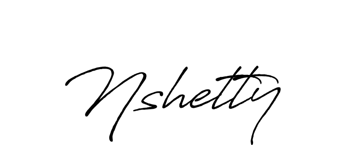 How to make Nshetty signature? Antro_Vectra_Bolder is a professional autograph style. Create handwritten signature for Nshetty name. Nshetty signature style 7 images and pictures png