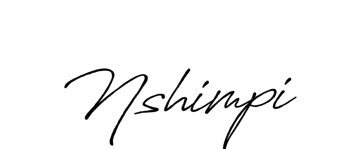Create a beautiful signature design for name Nshimpi. With this signature (Antro_Vectra_Bolder) fonts, you can make a handwritten signature for free. Nshimpi signature style 7 images and pictures png