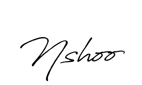 Create a beautiful signature design for name Nshoo. With this signature (Antro_Vectra_Bolder) fonts, you can make a handwritten signature for free. Nshoo signature style 7 images and pictures png