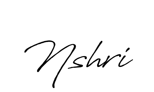 Create a beautiful signature design for name Nshri. With this signature (Antro_Vectra_Bolder) fonts, you can make a handwritten signature for free. Nshri signature style 7 images and pictures png