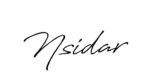 Make a beautiful signature design for name Nsidar. Use this online signature maker to create a handwritten signature for free. Nsidar signature style 7 images and pictures png