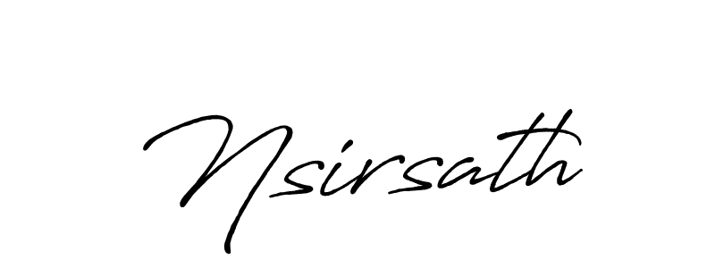 You should practise on your own different ways (Antro_Vectra_Bolder) to write your name (Nsirsath) in signature. don't let someone else do it for you. Nsirsath signature style 7 images and pictures png