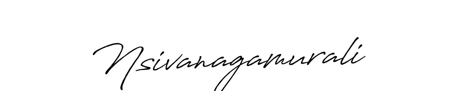 Design your own signature with our free online signature maker. With this signature software, you can create a handwritten (Antro_Vectra_Bolder) signature for name Nsivanagamurali. Nsivanagamurali signature style 7 images and pictures png