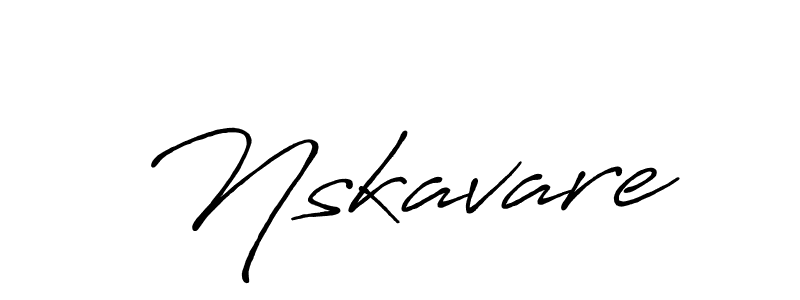 Nskavare stylish signature style. Best Handwritten Sign (Antro_Vectra_Bolder) for my name. Handwritten Signature Collection Ideas for my name Nskavare. Nskavare signature style 7 images and pictures png