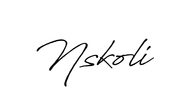 How to Draw Nskoli signature style? Antro_Vectra_Bolder is a latest design signature styles for name Nskoli. Nskoli signature style 7 images and pictures png