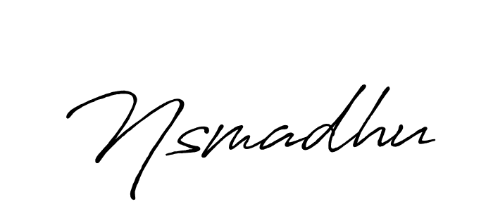 Here are the top 10 professional signature styles for the name Nsmadhu. These are the best autograph styles you can use for your name. Nsmadhu signature style 7 images and pictures png