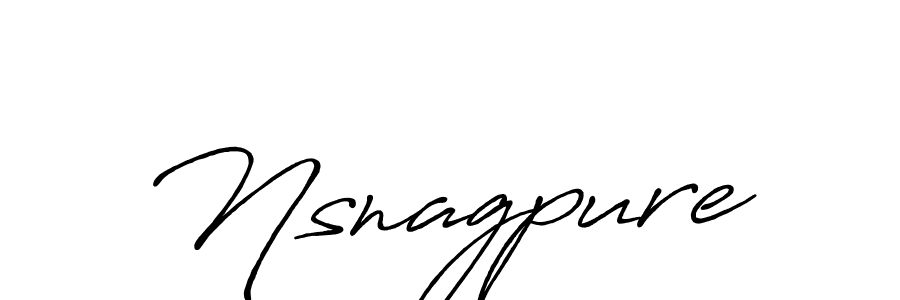 How to make Nsnagpure name signature. Use Antro_Vectra_Bolder style for creating short signs online. This is the latest handwritten sign. Nsnagpure signature style 7 images and pictures png