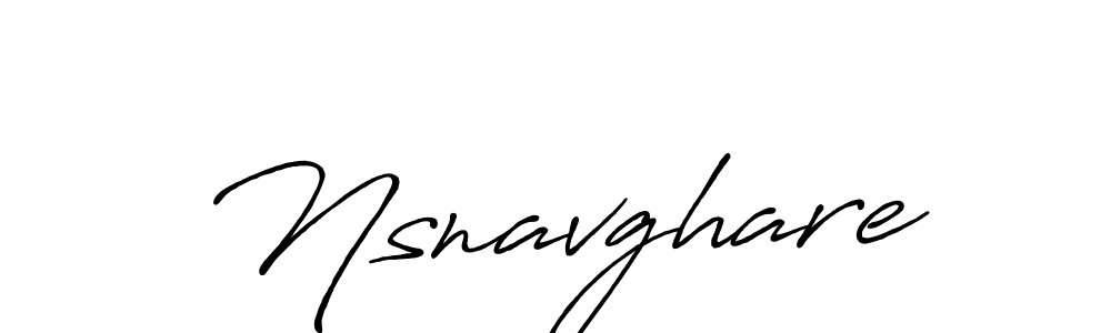 Use a signature maker to create a handwritten signature online. With this signature software, you can design (Antro_Vectra_Bolder) your own signature for name Nsnavghare. Nsnavghare signature style 7 images and pictures png