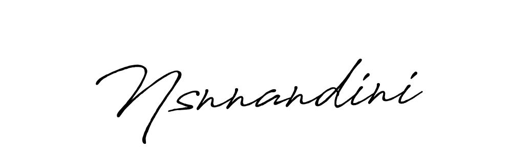 This is the best signature style for the Nsnnandini name. Also you like these signature font (Antro_Vectra_Bolder). Mix name signature. Nsnnandini signature style 7 images and pictures png