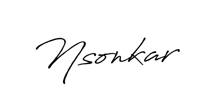 Best and Professional Signature Style for Nsonkar. Antro_Vectra_Bolder Best Signature Style Collection. Nsonkar signature style 7 images and pictures png