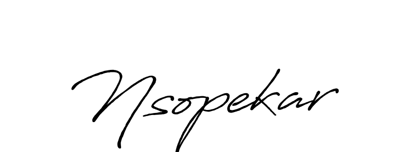 It looks lik you need a new signature style for name Nsopekar. Design unique handwritten (Antro_Vectra_Bolder) signature with our free signature maker in just a few clicks. Nsopekar signature style 7 images and pictures png