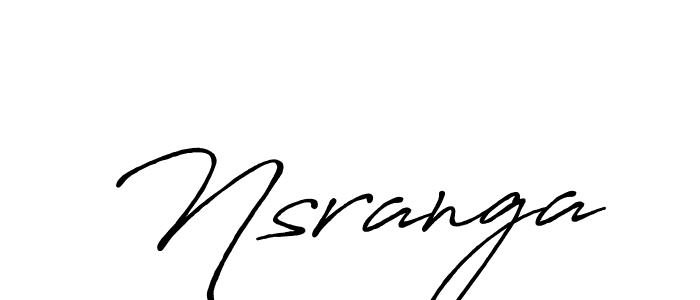 It looks lik you need a new signature style for name Nsranga. Design unique handwritten (Antro_Vectra_Bolder) signature with our free signature maker in just a few clicks. Nsranga signature style 7 images and pictures png