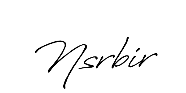 Create a beautiful signature design for name Nsrbir. With this signature (Antro_Vectra_Bolder) fonts, you can make a handwritten signature for free. Nsrbir signature style 7 images and pictures png