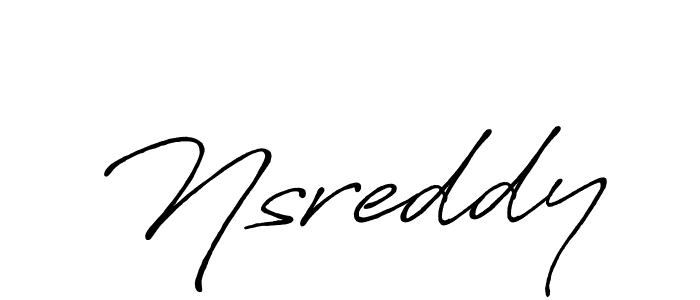 It looks lik you need a new signature style for name Nsreddy. Design unique handwritten (Antro_Vectra_Bolder) signature with our free signature maker in just a few clicks. Nsreddy signature style 7 images and pictures png