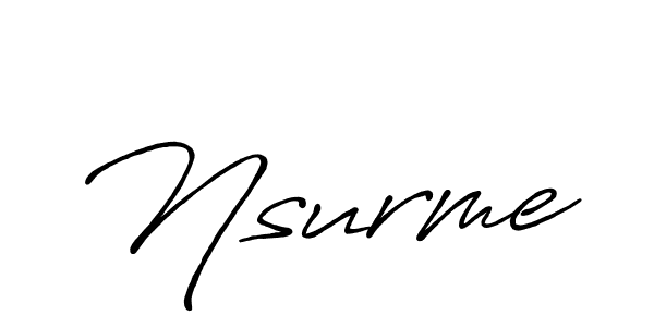It looks lik you need a new signature style for name Nsurme. Design unique handwritten (Antro_Vectra_Bolder) signature with our free signature maker in just a few clicks. Nsurme signature style 7 images and pictures png