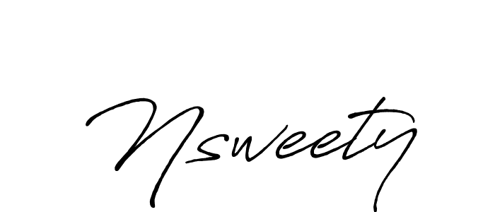 if you are searching for the best signature style for your name Nsweety. so please give up your signature search. here we have designed multiple signature styles  using Antro_Vectra_Bolder. Nsweety signature style 7 images and pictures png