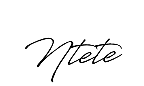 Create a beautiful signature design for name Ntete. With this signature (Antro_Vectra_Bolder) fonts, you can make a handwritten signature for free. Ntete signature style 7 images and pictures png