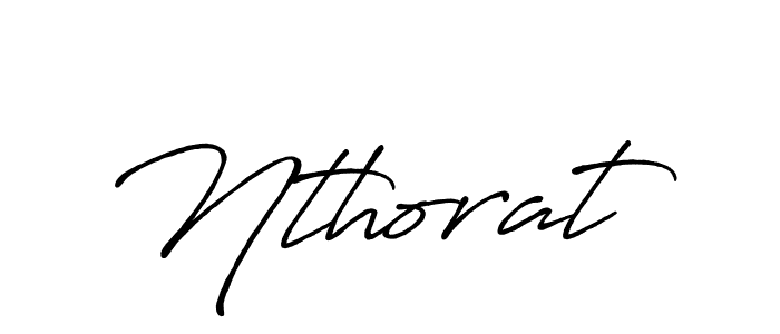 Make a beautiful signature design for name Nthorat. With this signature (Antro_Vectra_Bolder) style, you can create a handwritten signature for free. Nthorat signature style 7 images and pictures png