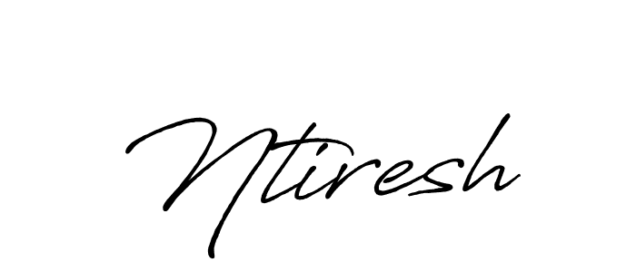 The best way (Antro_Vectra_Bolder) to make a short signature is to pick only two or three words in your name. The name Ntiresh include a total of six letters. For converting this name. Ntiresh signature style 7 images and pictures png