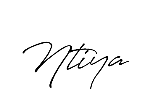 Make a beautiful signature design for name Ntiya. With this signature (Antro_Vectra_Bolder) style, you can create a handwritten signature for free. Ntiya signature style 7 images and pictures png