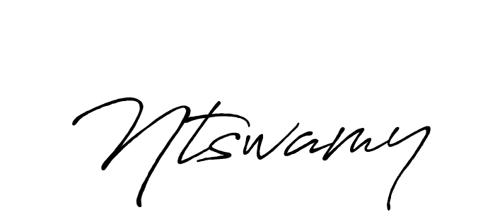 Make a beautiful signature design for name Ntswamy. With this signature (Antro_Vectra_Bolder) style, you can create a handwritten signature for free. Ntswamy signature style 7 images and pictures png