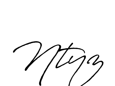 if you are searching for the best signature style for your name Ntyz. so please give up your signature search. here we have designed multiple signature styles  using Antro_Vectra_Bolder. Ntyz signature style 7 images and pictures png